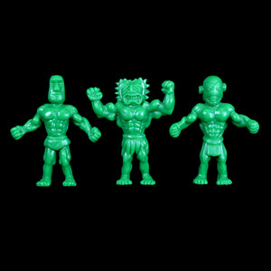 Tiki Melee T.I.K.I. figures, Set of 3, Green color