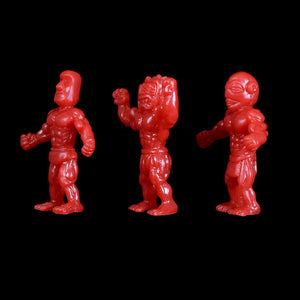 Tiki Melee T.I.K.I. figures, Set of 3, Red Color