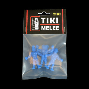 Tiki Melee T.I.K.I. figures, Set of 3, Blue color