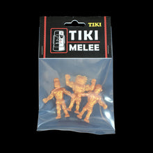Load image into Gallery viewer, Tiki Melee T.I.K.I. figures, Set of 3, Gold Pearl Color