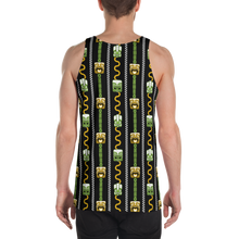 Load image into Gallery viewer, Green and Orange Tiki Men&#39;s Tank Top