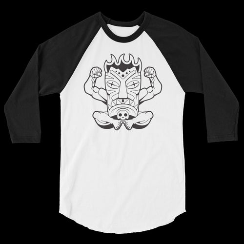 Terrible Tiki Black and White 3/4 Tee