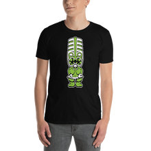 Load image into Gallery viewer, Green Toothy Tiki Black Tee