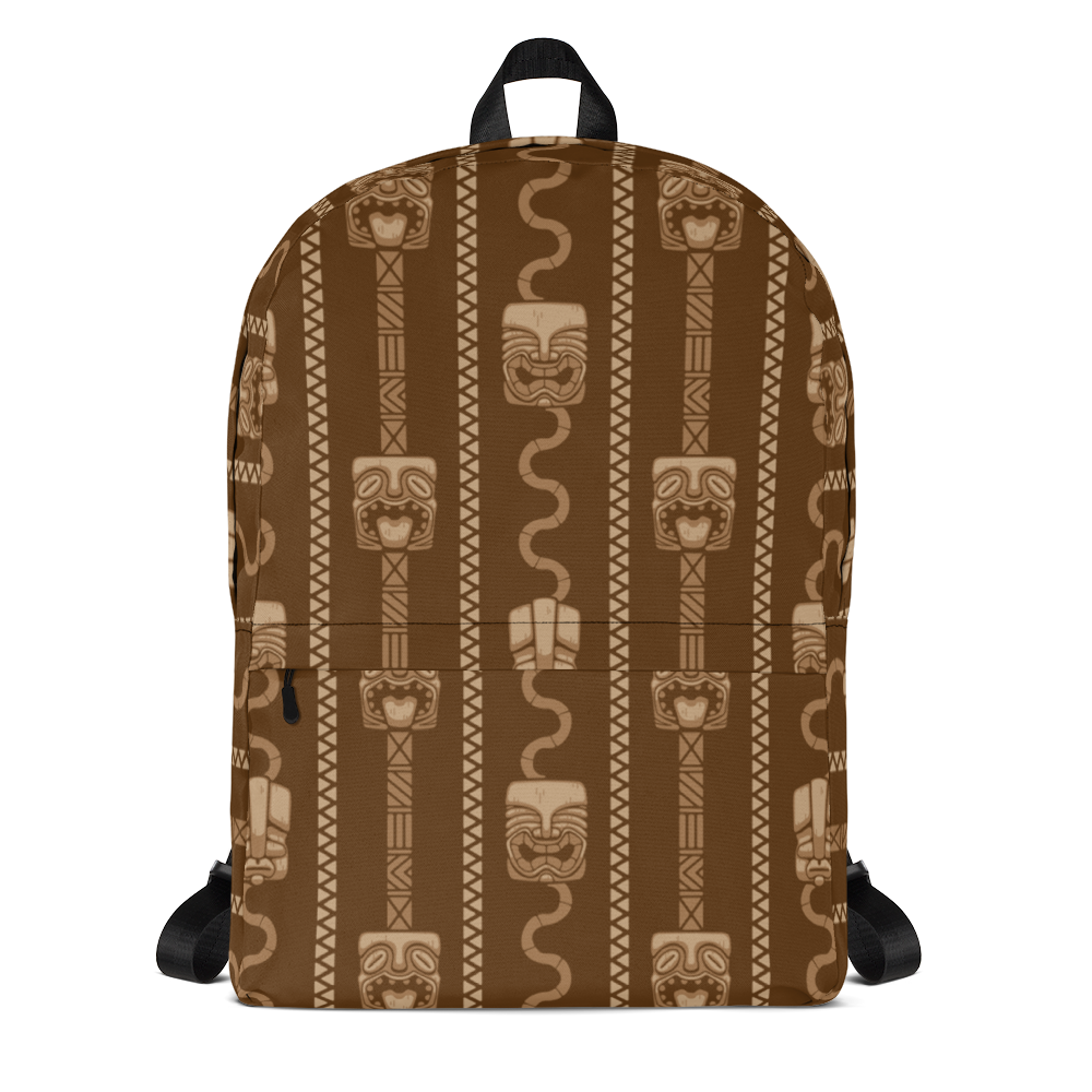 Tiki Pattern Backpack