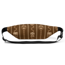 Load image into Gallery viewer, Brown Tiki Pattern Fanny Pack
