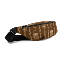 Load image into Gallery viewer, Brown Tiki Pattern Fanny Pack
