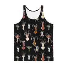 Load image into Gallery viewer, Cephalopod Black Unisex Tank Top