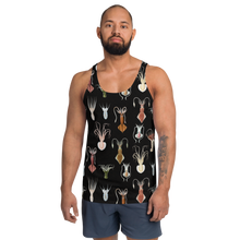 Load image into Gallery viewer, Cephalopod Black Unisex Tank Top