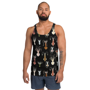 Cephalopod Black Unisex Tank Top