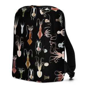 Cephalopod Black Minimalist Backpack