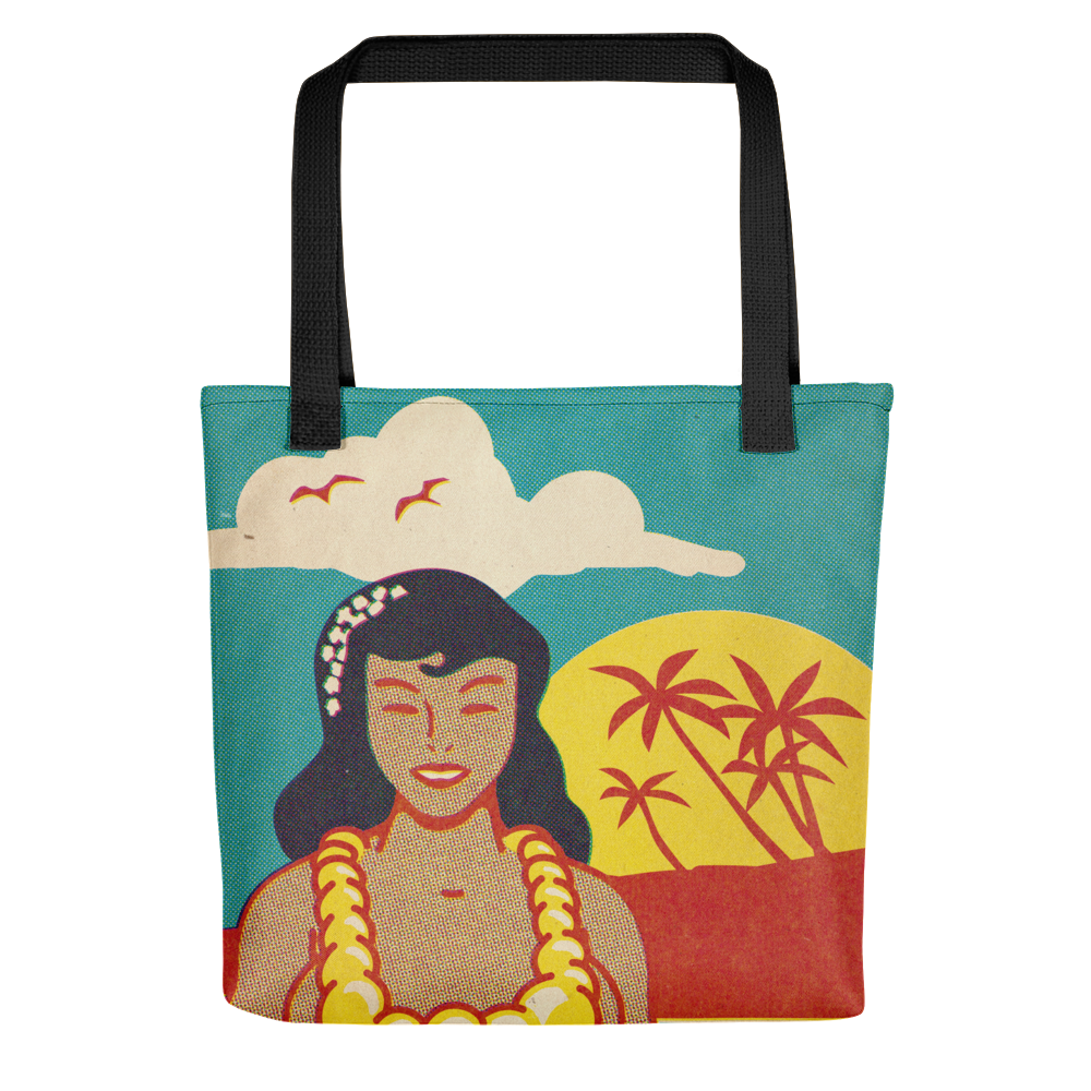 Vintage Beach Girl Tote bag
