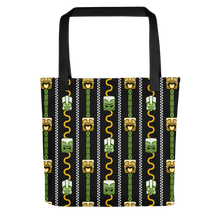 Load image into Gallery viewer, Green Tiki and Bamboo Tote bag