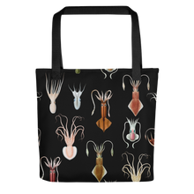 Load image into Gallery viewer, Cephalopod Black Tote bag