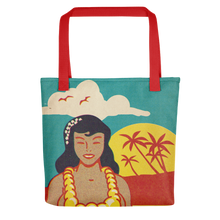 Load image into Gallery viewer, Vintage Beach Girl Tote bag