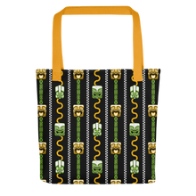 Load image into Gallery viewer, Green Tiki and Bamboo Tote bag
