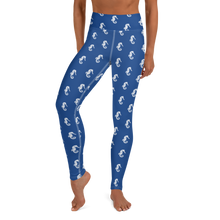 Load image into Gallery viewer, Blue Seahorse Yoga Leggings