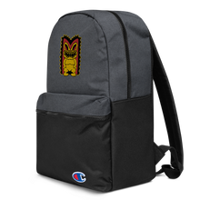 Load image into Gallery viewer, Yellow and Red Tiki Embroidered Champion Backpack