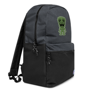 Green Tiki Embroidered Champion Backpack