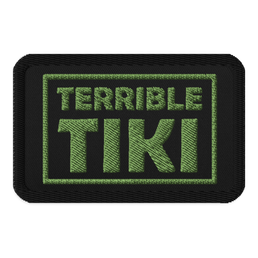 Terrible Tiki Logo Embroidered patch