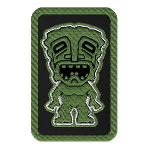 Green Tiki Embroidered patches