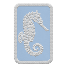 Load image into Gallery viewer, Seahorse Embroidered patch