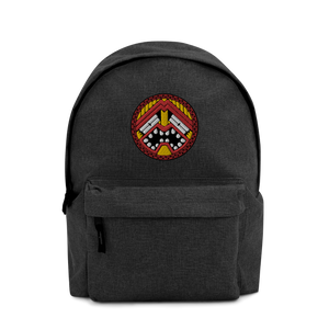 Tiki Face One Embroidered Backpack