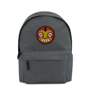 Tikia Face Two Embroidered Backpack