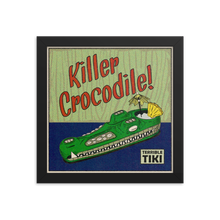 Load image into Gallery viewer, Killer Crocodile Framed poster