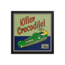 Load image into Gallery viewer, Killer Crocodile Framed poster