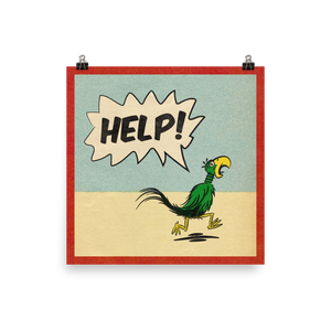 HELP! Parrot Poster