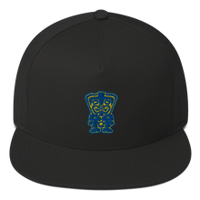 Load image into Gallery viewer, Blue and Yellow Flat Bill Cap