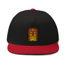 Load image into Gallery viewer, Red and Yellow Tiki Flat Bill Cap