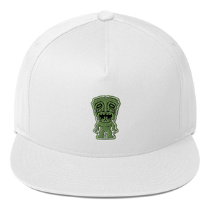 Green Tiki Flat Bill Cap