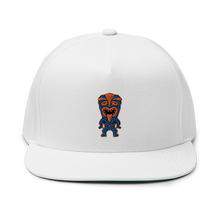 Load image into Gallery viewer, Blue and Orange Tiki Flat Bill Cap