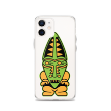 Load image into Gallery viewer, Green and Orange Tiki iPhone Case