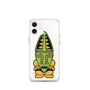 Green and Orange Tiki iPhone Case