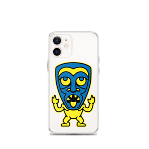 Yellow and Blue Tiki iPhone Case