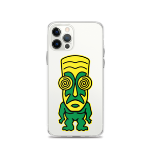 Green and Yellow Tiki iPhone Case