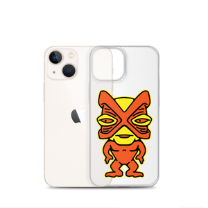 Orange and Yellow Tiki iPhone Case