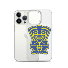 Load image into Gallery viewer, Blue and Yellow Tiki iPhone Case