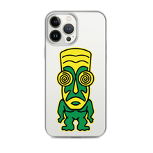 Load image into Gallery viewer, Green and Yellow Tiki iPhone Case