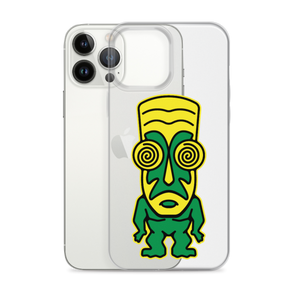 Green and Yellow Tiki iPhone Case