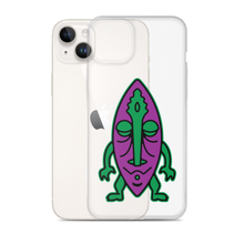 Load image into Gallery viewer, Purple and Green Tiki iPhone Case