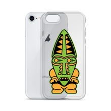 Load image into Gallery viewer, Green and Orange Tiki iPhone Case