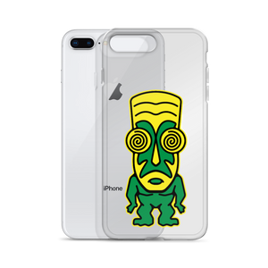 Green and Yellow Tiki iPhone Case