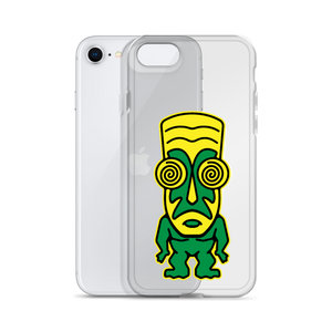 Green and Yellow Tiki iPhone Case