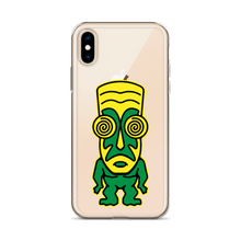 Load image into Gallery viewer, Green and Yellow Tiki iPhone Case