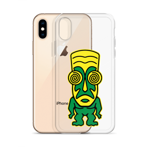 Green and Yellow Tiki iPhone Case