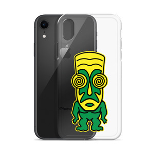 Green and Yellow Tiki iPhone Case