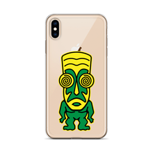 Load image into Gallery viewer, Green and Yellow Tiki iPhone Case